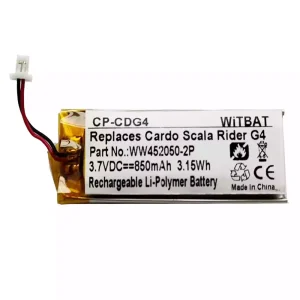 Batterie de remplacement pour casque BAT00004,BAT00002,WW452050-2P,WW452050PL-2PC