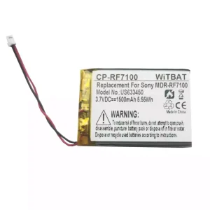 Batterie de remplacement pour casque Sony BP-HP1200,MDR-DS7000,MDR-RF7000,MDR-RF7100 SL00131-1