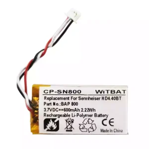 Batterie de remplacement pour casque Sennheiser BAP 800,AHB571935PCT-03