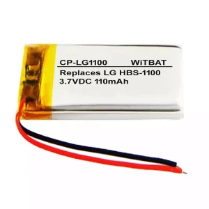 Batterie de remplacement pour casque LG HBS-1100,HBS-A100,HBS-810,AEC501224