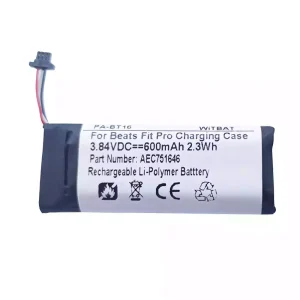 Batterie de remplacement pour casque Beats Fit Pro étui de chargement,AEC751646