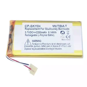 Batterie de remplacement pour haut-parleur Skullcandy Barricade,S7PCW
