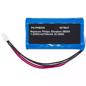 Batterie de remplacement pour haut-parleur Philips ShoqBox SB500