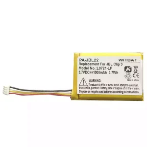 Batterie de remplacement pour haut-parleur JBL Clip 3,L0721-LF