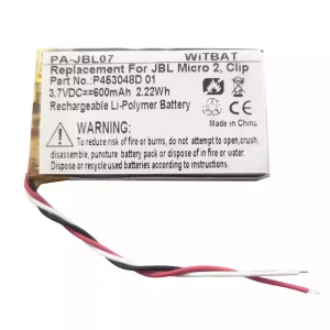 Batterie de remplacement pour haut-parleur JBL Micro II,FT403048P